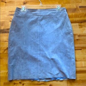 Express sueded leather skirt